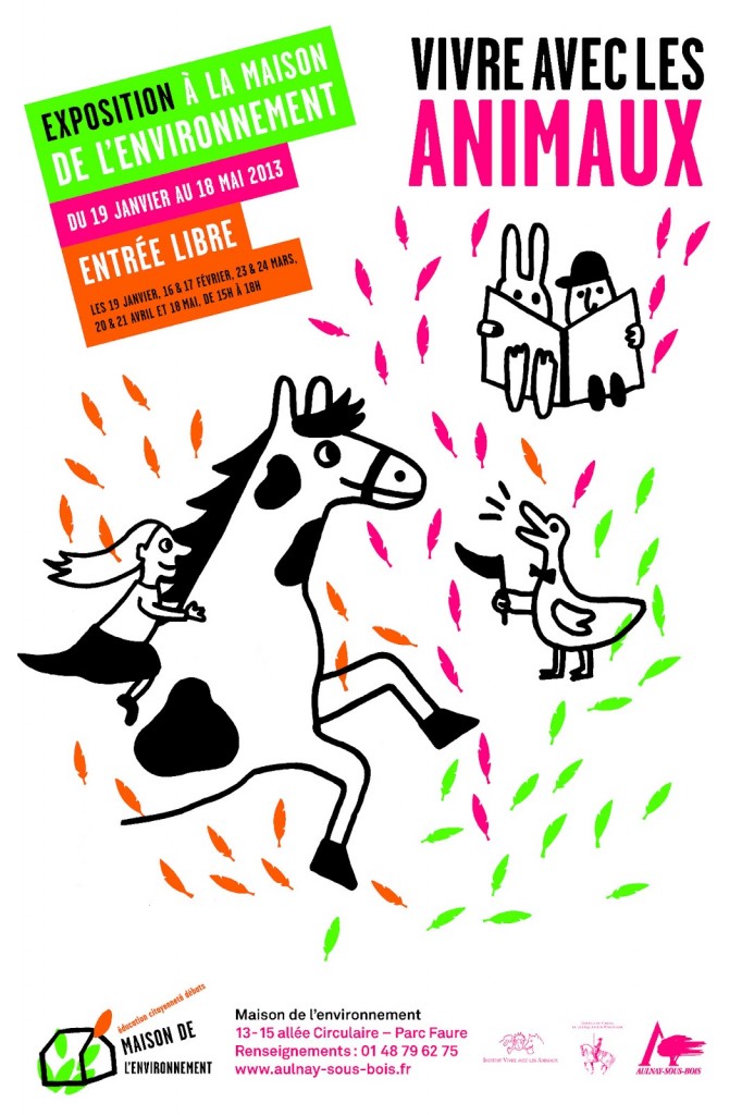 Exposition " vivre avec les animaux à Aulnay-sous-bois(93), jusqu'au samedi 18 mai 2013