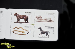 Planche de timbres " Les Animaux dans l'Art " 