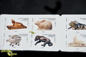 Planche de timbres " Les Animaux dans l'Art " 
