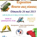 Exposition - Bourse aux oiseaux à Saint Rémy sur Orne (14), dimanche 26 mai 2013
