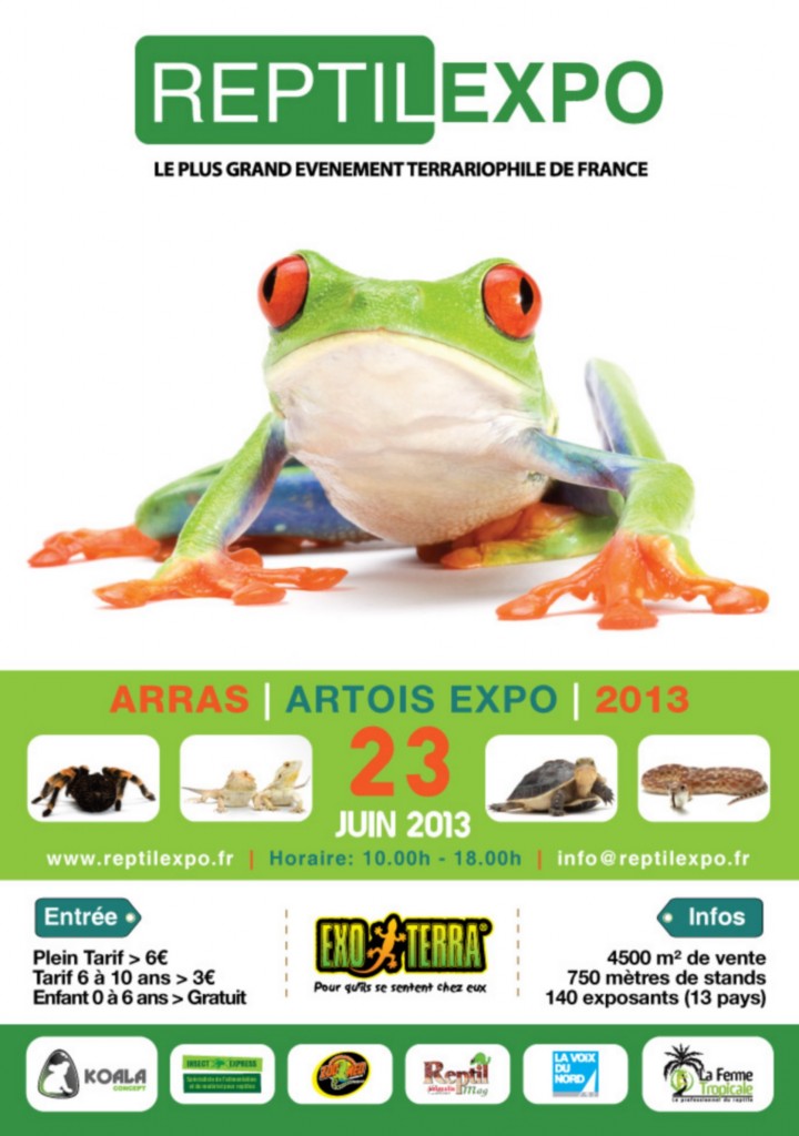exposition bourse aux reptiles à Arras, reptilexpo, le dimanche 23 juin 2013