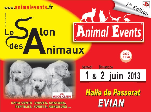 Le Salon des Animaux, Evian (74), samedi 01 et dimanche 02 juin 2013