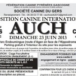 Exposition Canine Internationale à Auch (32), dimanche 23 juin 2013
