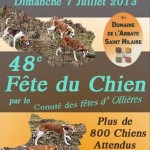 48 ème Fête du Chien à Ollières (83), le dimanche 07 juillet 2013