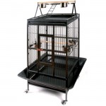 Accessoire : les cages pour perroquets (forme, dimensions, matière)