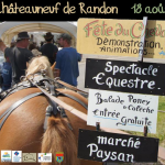 Fête du Cheval à Châteauneuf de Randon (48), le dimanche 18 août 2013