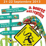 3 ème Bourse aux Reptiles à Sargé-lès-le Mans (72), du samedi 21 au dimanche 22 septembre 2013