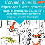 Fête « L’animal en ville, apprenons à vivre ensemble » à Boulogne-Billancourt, le samedi 28 septembre 2013
