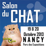 Salon du Chat à Nancy (54), du samedi 19 au dimanche 20 octobre 2013
