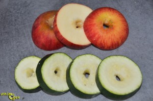 Alimentation : la farandole de pommes et courgettes, une note de fantaisie dans les repas de nos perroquets