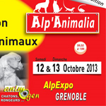 9 ème Salon Alp’Animalia à Grenoble (38), du samedi 12 au dimanche 13 octobre 2013