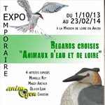 Exposition "Regards croisés animaux d'eau et de Loire" à Saint Mathurin sur Loire (49), du 01 er octobre 2013 au 23 février 2014