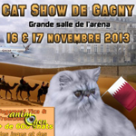Exposition féline « Cat Show » à Gagny (93), du samedi 16 au dimanche 17 novembre 2013