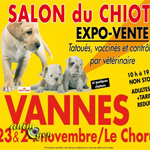 Salon du chiot à Vannes (56), du samedi 23 au dimanche 24 novembre 2013