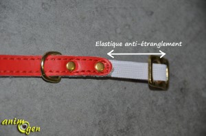 Collier pour chat en cuir anti-étranglement (Bobby)