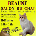 Salon du chat à Beaune (21), du samedi 11 au dimanche 12 janvier 2014