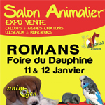 3 ème Salon animalier « Animal Focus » à Romans sur Isère (26) du samedi 11 au dimanche 12 janvier 2014