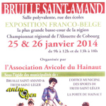 19 ème Exposition avicole  à Bruille Saint Amand (59) du samedi 25  au dimanche 26  janvier 2014