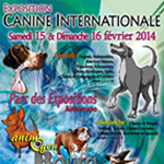 Exposition Canine Internationale à Bourg en Bresse (), du samedi 15 au dimanche 16 février 2014