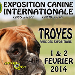 Exposition canine internationale à Troyes (10), du samedi 01 au dimanche 02 février 2014