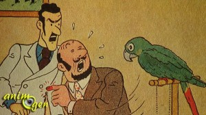 Le perroquet dans Tintin