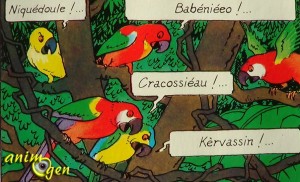 Le perroquet dans Tintin