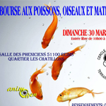 63 ème Bourse aux poissons, oiseaux et matériels à Reims (51), le dimanche 30 mars 2014