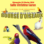 Bourse aux oiseaux à Haute Goulaine (44), le dimanche 23 février 2014