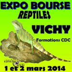 Exposition-bourse aux reptiles à Vichy (03), du samedi 01 er au dimanche 02 mars 2014