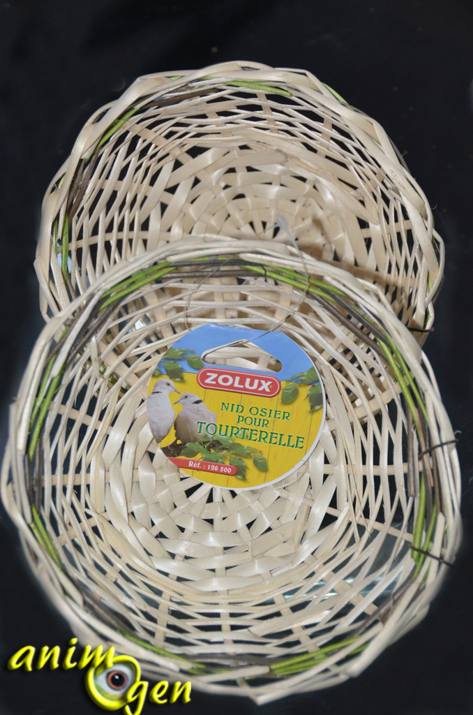 Accessoire : nid pour colombes et tourterelles (Zolux)