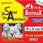 11 ème Salon animalier « Anîmox » à Nîmes (30) du samedi 15 au dimanche 16 mars 2014