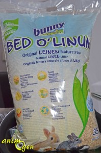 Accessoire pour rongeurs et lapins : litière de lin Bed O'Linum (Bunny Nature)