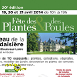 Fête des plantes et des poules à Montlouis sur Loire (37), du samedi 19 au lundi 21 avril 2014