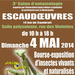 3 ème Salon d’Entomologie à Escaudoeuvres (59), le dimanche 04 mai 2014