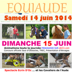 Rassemblement équestre « Equiaude » à Carcassonne (11), du samedi 14 au dimanche 15 juin 2014