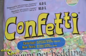 Litière "Confetti" pour rongeurs, oiseaux, furets, reptiles et lapins (Healthy Pet)