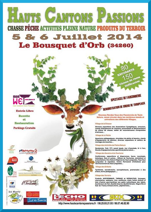Salon Hauts Cantons Passions au Bousquet d'Orb (34), du samedi 05 au dimanche 06 juillet 2014
