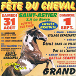 Fête du cheval à Saint Astier (24), du samedi 31 août au dimanche 01 er septembre 2014