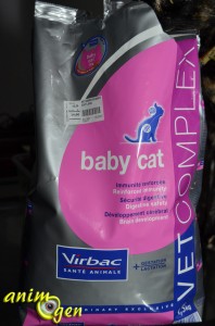 Alimentation : croquettes pour chaton " Baby Cat " , Veto Complex (Virbac)