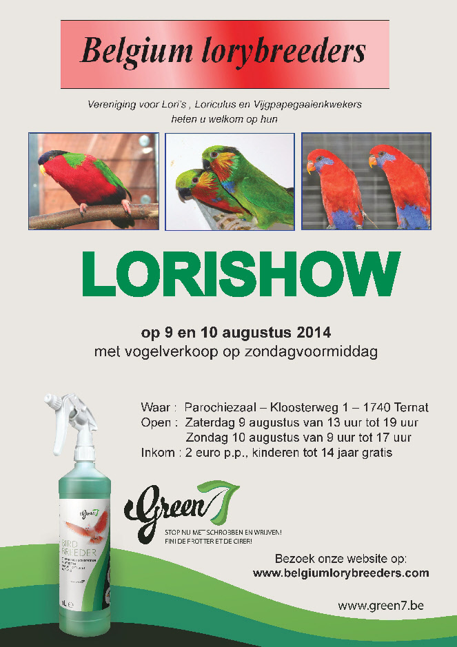 Lorishow à Ternat (Belgique), du samedi 09 au dimanche 10 août 2014