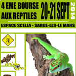 4 ème Bourse aux Reptiles à Sargé-lès-le Mans (72), du samedi 20 au dimanche 21 septembre 2014