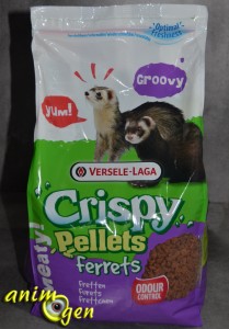 Alimentation pour furets : Crispy Pellets de Versele Laga (test, avis, prix)