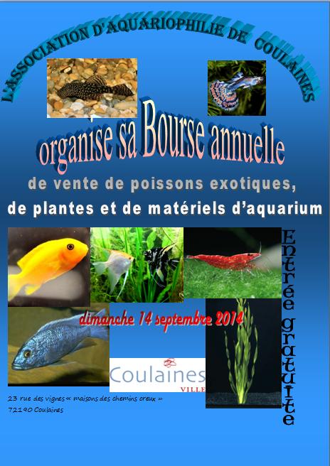 Bourse aux Poissons à Coulaines (72), le dimanche 14 septembre 2014
