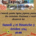 Exposition d’aviculture à Saint Clément (19), du samedi 04 au dimanche 05 octobre 2014