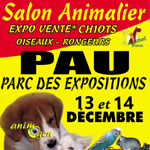 Salon du Chiot Animal Focus à Pau (81), du samedi 13 au dimanche 14 décembre 2014