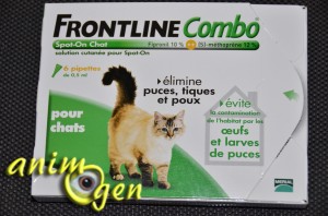 Accessoires : anti-puces, antiparasitaire pour chats Frontline Combo ( Mérial)