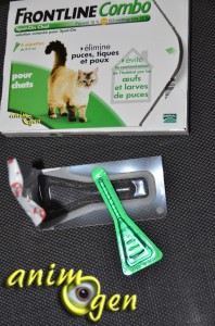 Accessoires : anti-puces, antiparasitaire pour chats Frontline Combo ( Mérial)