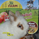 Jouet pour lapins et rongeurs : balle osier-pomme, JR Farm (test, avis, prix)
