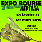 Exposition-bourse aux reptiles à Vichy (03), du samedi 28 février au dimanche 1er mars 2015