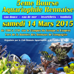 5 ème Bourse aquariophile rennaise à Rennes (35), le samedi 14 mars 2015